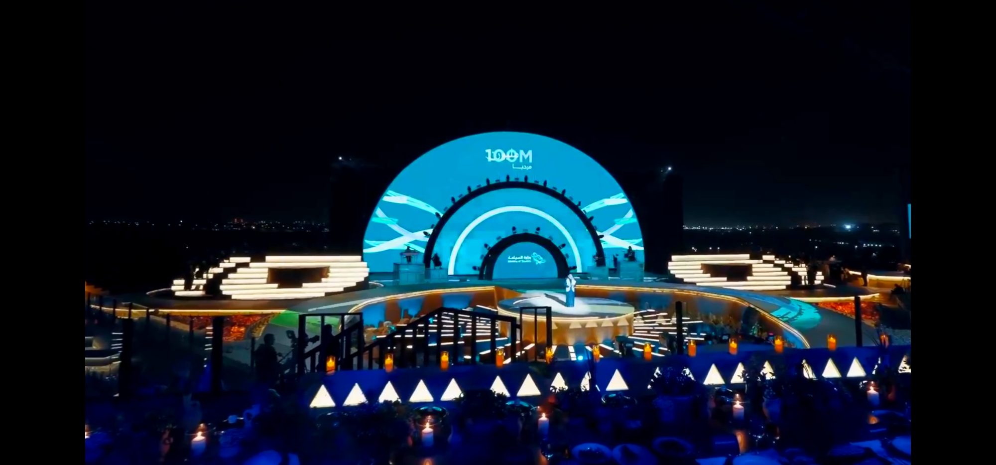 100 Million Welcomes celebration production in Saudi Arabia