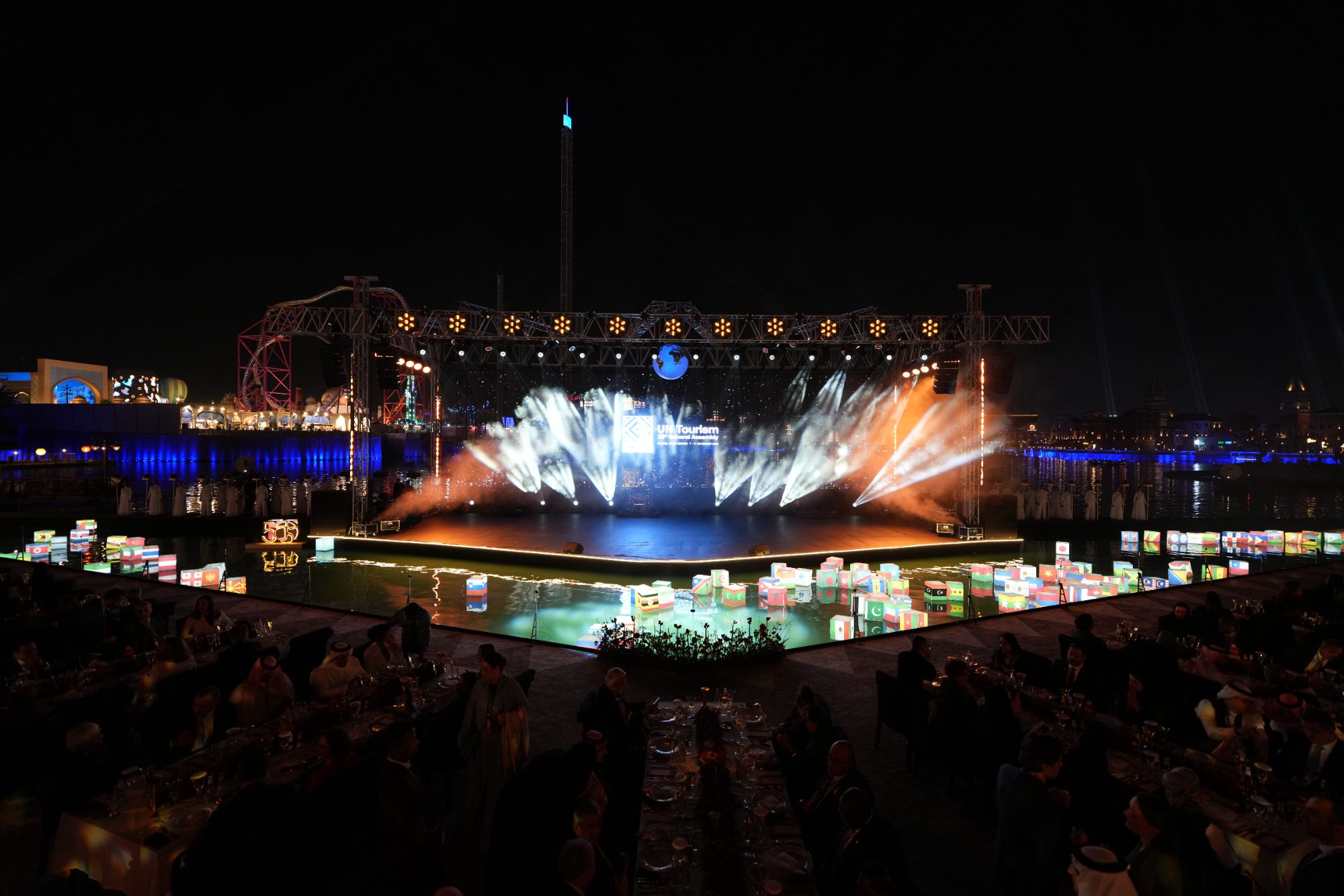 Stage production for UN Tourism event in Saudi Arabia