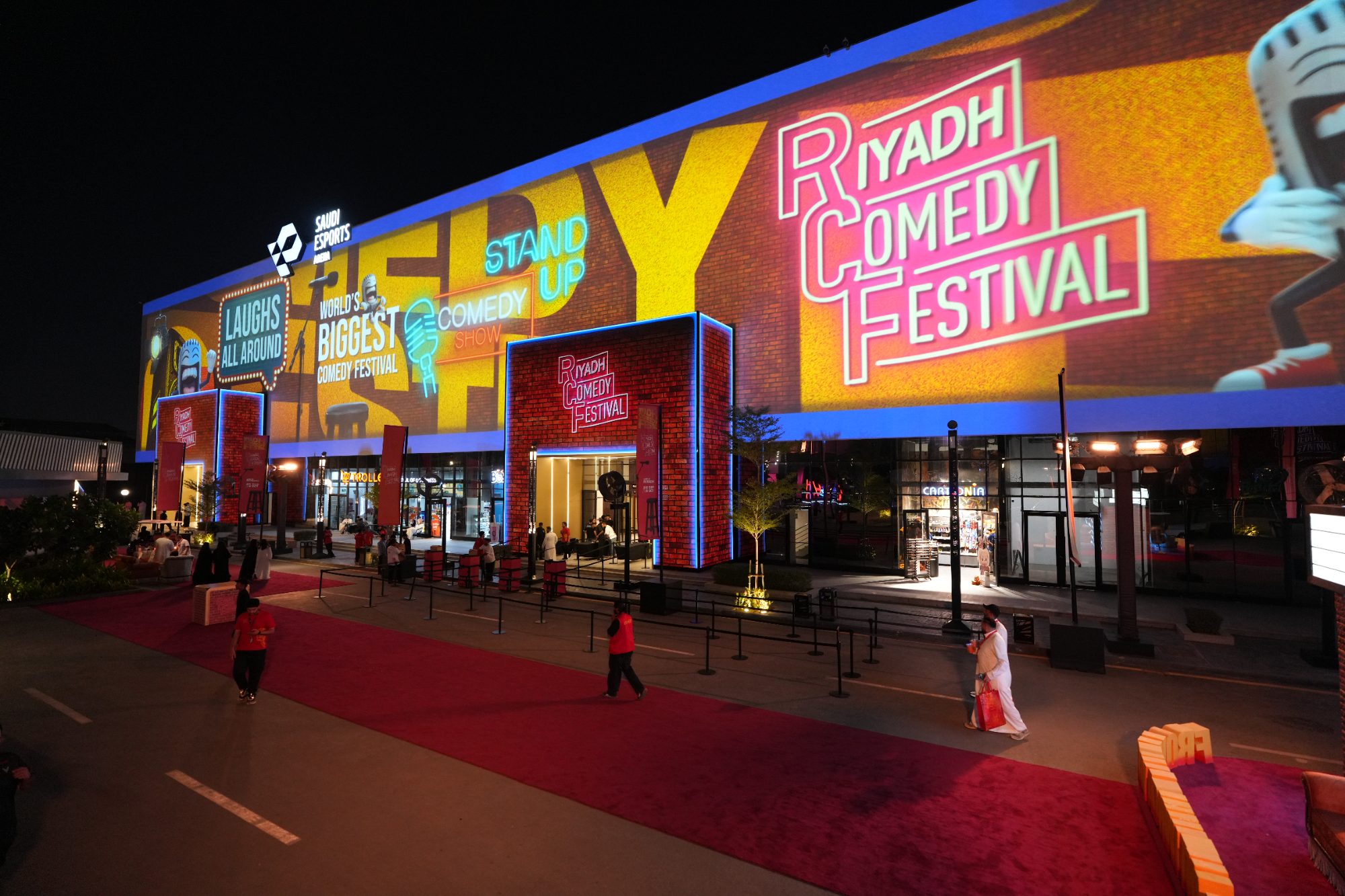 Live show production at the Riyadh Comedy Festival